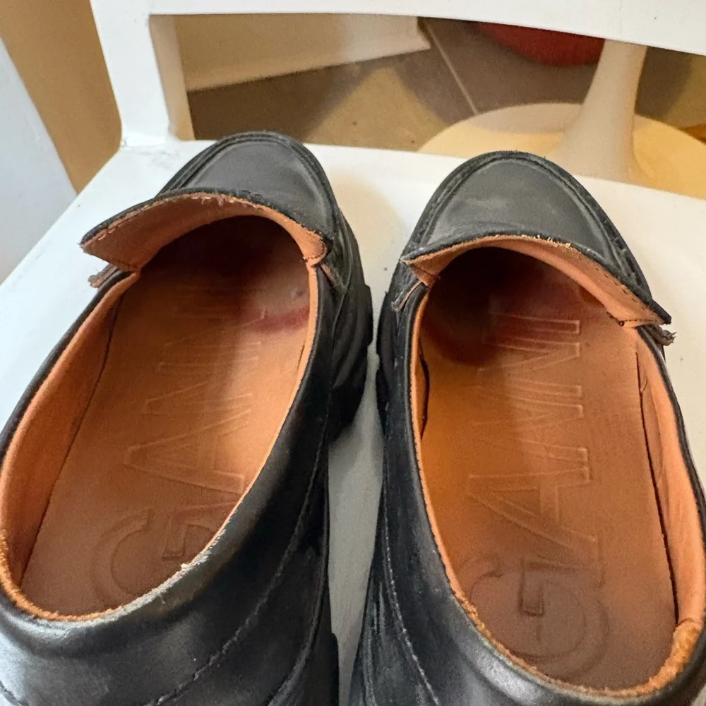 Ganni Chunky Leather Loafers - Picture 6 of 6